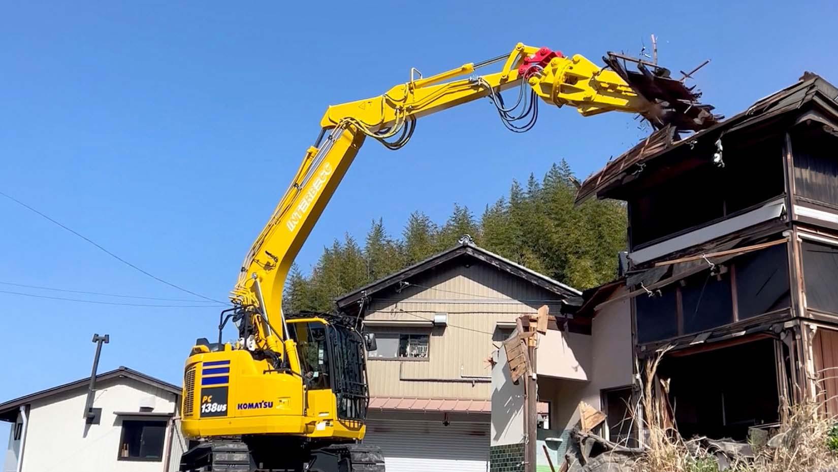 インターベックの解体工事現場